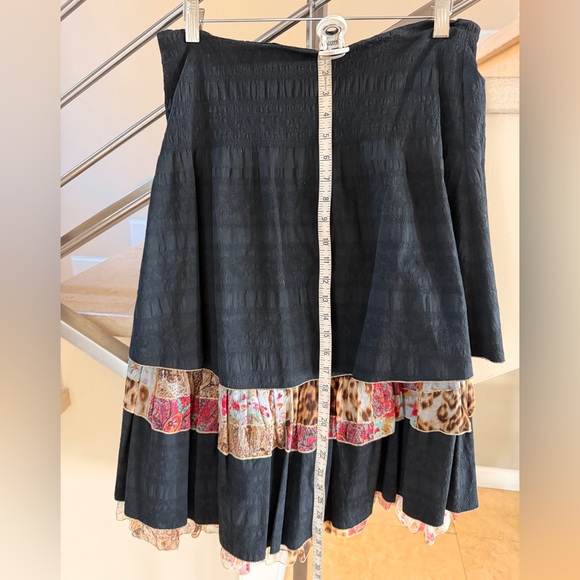 Vintage Roberto Cavalli FREAKY Black and Floral Skirt - Picture 4 of 16